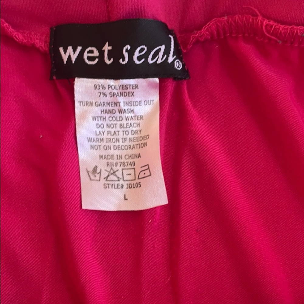 Wet Seal Tube top Stretchy Pink sequences - Picture 3 of 3